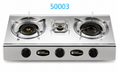 Stainless Steel Triple Burner Stove
