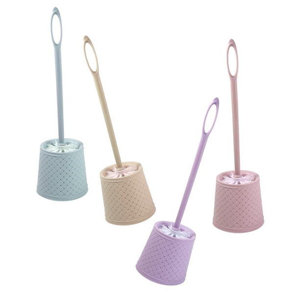 Compact Toilet Brush and Small Sink Holder Brush Set Accessories with Stand 48*12 cm