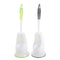 Compact Toilet Brush and Small Sink Holder Brush Set Accessories with Stand 46*13.5 cm