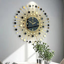 Luuxury Modern Metal Wall Clock 3D Home Wall Decor Art 70*70 cm