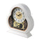 Retro Mantle White Table Clock Desk Clock for Office Home 25*26 cm