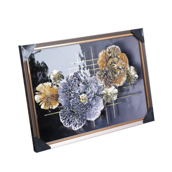 Home Decor Portrait Canvas Wall Art Abstract Floral Oil Painting Picture Frame 45*65 cm