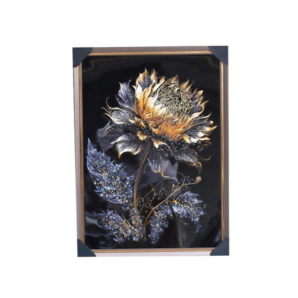 Home Decor Portrait Canvas Wall Art Abstract Floral Oil Painting Picture Frame 55*75 cm