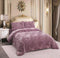 Royal Purple Comforter Bedspread Bedding Set Bed Cover with Pillowcase Set of 3 pcs Bed Cover 220*240 cm Pillowcase 50*70*2 cm