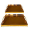 Deco Gold Rectangle Mirror Base Serving Tray Set of 2 Pcs 30*40, 22*36 cm