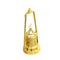 Decorative Ramadan Arabic Style Gold Metal Lantern Battery Operated Lamp 30 cm