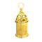 Decorative Ramadan Arabic Style Gold Metal Lantern Battery Operated Lamp 31 cm