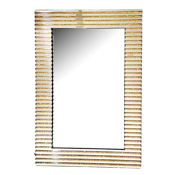 Home Decor Luxury Hallway Mirror Modern Elegant Gold Mirror Finish 80*120 cm
