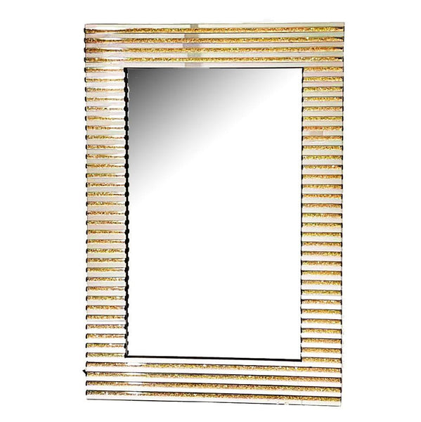 Home Decor Luxury Hallway Mirror & Console Modern Elegant Gold Mirror Finish