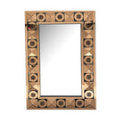 Home Decor Luxury Hallway Mirror & Console Crystal Gold Mirror Finish