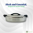 Stainless Steel Maxima Oval Hot Pot Set 3500ml 5000ml 7500ml