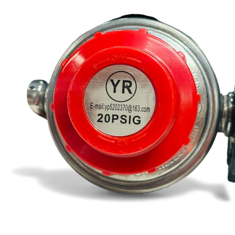 High Pressure Gas Stove Regulator – AGA Approved – 1.8m Hose – 20 PSIG