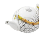 Ceramic Tea Pot Coffee Serving Kettle Abstract Pattern 17*13*11.5 cm