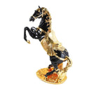 Sculpture Statue Resin Figurine Horse Metallic Gold and Black Color 25*13*28 cm