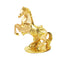 Sculpture Statue Resin Figurine Horse Metallic Gold Color 45*20*56 cm