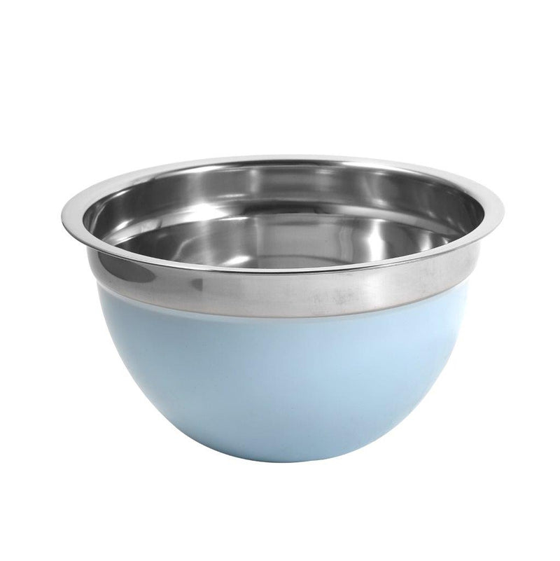 Multicolor Stainless Steel Serving Bowl Mixing Bowl Set of 3 18*9.5/22*11/26*12 cm