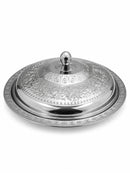 Stainless Steel Biryani Plate with Lid 38 cm