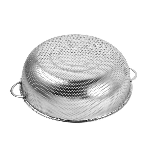 Stainless Steel Fine Colander Strainer Rinsing Washing Fruits Vegetables 34.5 cm