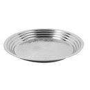 Stainless Steel Vintage Style Thai Pattern Round Serving Tray 50 cm