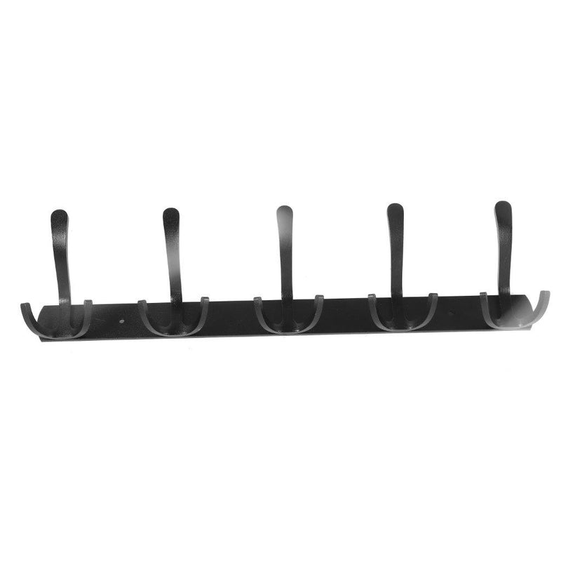 Black Metal Door Hook Rack Wall Cloth Hanger 45*4 cm