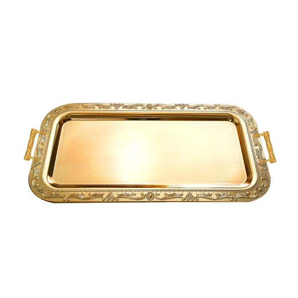 Deco Gold Rectangle Serving Tray 103*55 cm