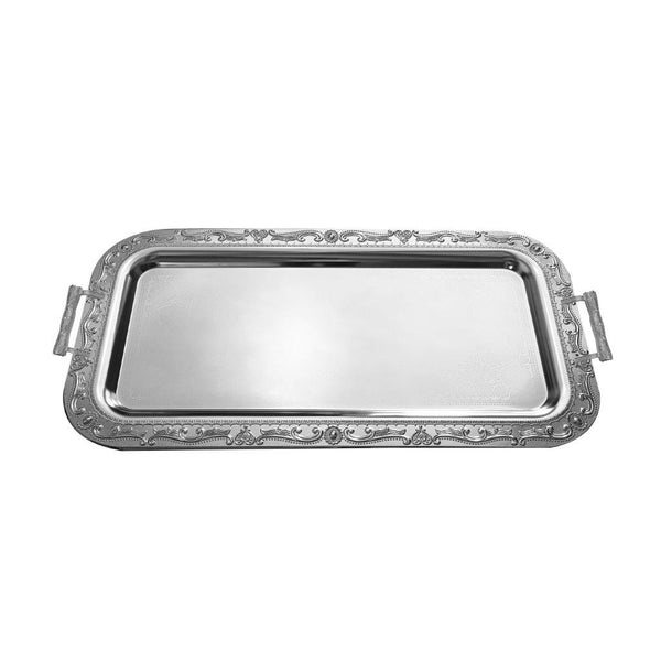 Deco Silver Rectangle Serving Tray 103*55 cm