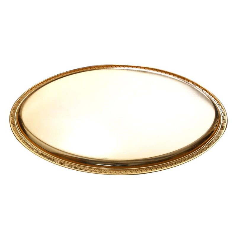 Deco Gold Oval Serving Tray 78*53 cm