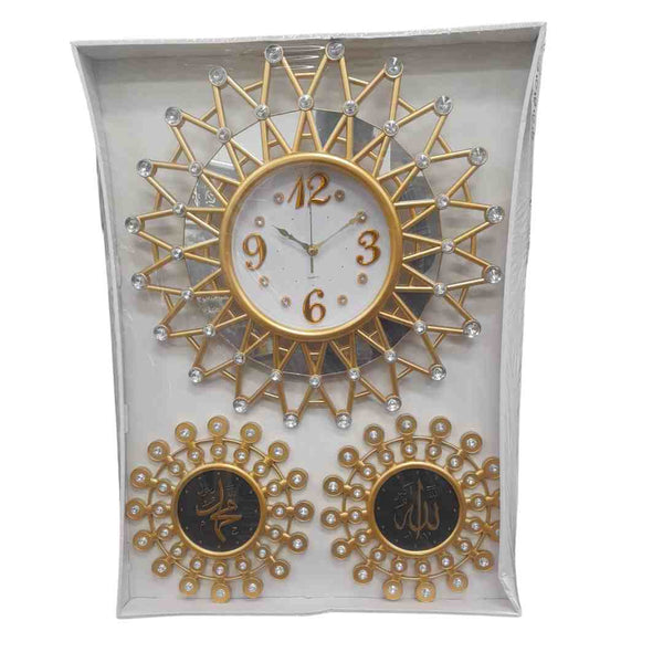 Decorative Artistic Wall Clock with Islamic Wall Deco 52*68 cm