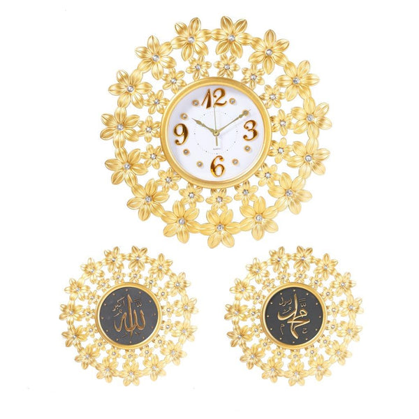 Decorative Artistic Wall Clock with Islamic Wall Deco 52*68 cm