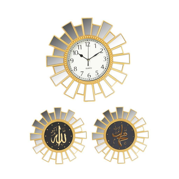 Decorative Artistic Wall Clock with Islamic Wall Deco 52*60 cm