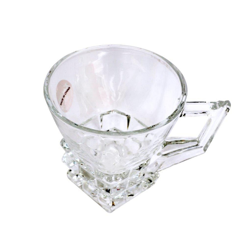 Premium Lead Free Glass Tea Cup Set of 6 Pcs 160ml