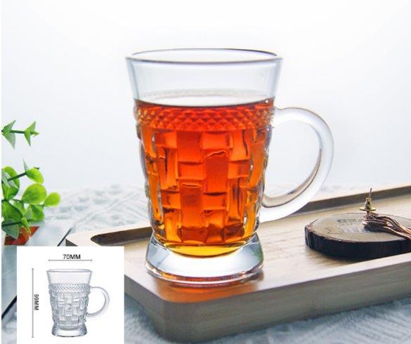 Premium Lead Free Glass Tea Cup Set of 6 pcs 170 ml