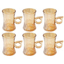 Premium Lead Free Glass Tea Cup Set of 6 Pcs