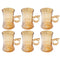 Premium Lead Free Glass Tea Cup Set of 6 Pcs