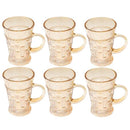 Premium Lead Free Glass Tea Cup Set of 6 Pcs