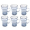 Premium Lead Free Glass Tea Cup Set of 6 Pcs