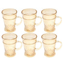 Premium Lead Free Glass Tea Cup Set of 6 Pcs