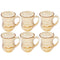 Premium Lead Free Glass Tea Cup Set of 6 Pcs 140ml