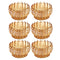 Crystal Glass Champagne Round Ice Cream and Dessert Bowl Set of 6 Pcs 243 ml