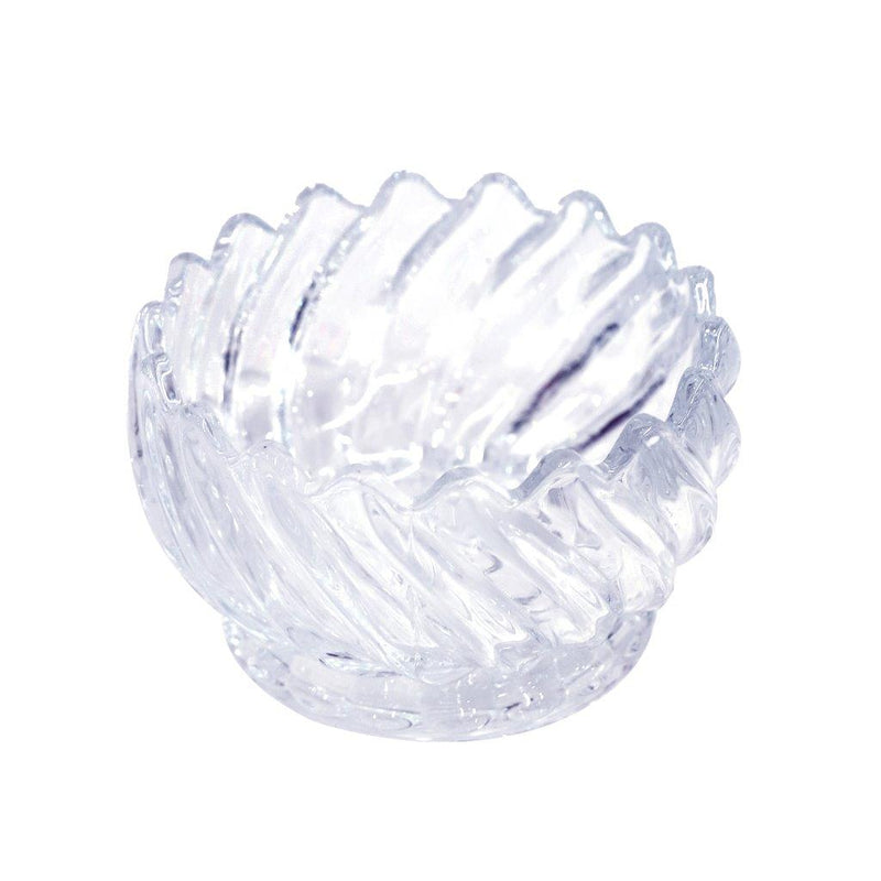 Crystal Glass Round Sugar Bowl Candy Jar Set of 6 Pcs 243 ml