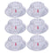 Crystal Glass Champagne Ice Cream and Dessert Bowl with Saucer Set of 12 Pcs 243 ml
