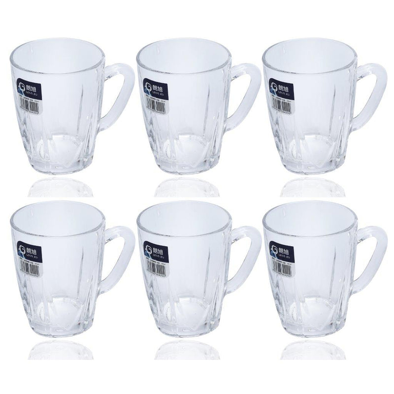 Premium Lead Free Glass Tea Cup Set of 6 Pcs 210ml