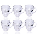 Premium Lead Free Glass Tea Cup Set of 6 pcs 385 ml