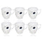 Premium Lead Free Glass Tea Cup Set of 6 Pcs 208 ml