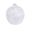 Crystal Glass Round Sugar Bowl Candy Jar Set with Tray 17*26/12*11 cm