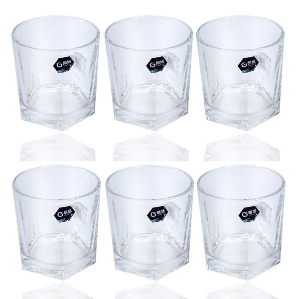 Premium Lead Free Glass Tumblers Set of 6 Pcs 300 ml