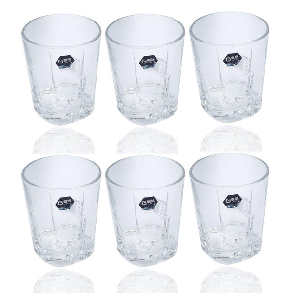 Premium Lead Free Glass Tumblers Set of 6 Pcs 325 ml