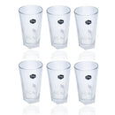 Premium Lead Free Glass Tumblers Set of 6 Pcs 280 ml