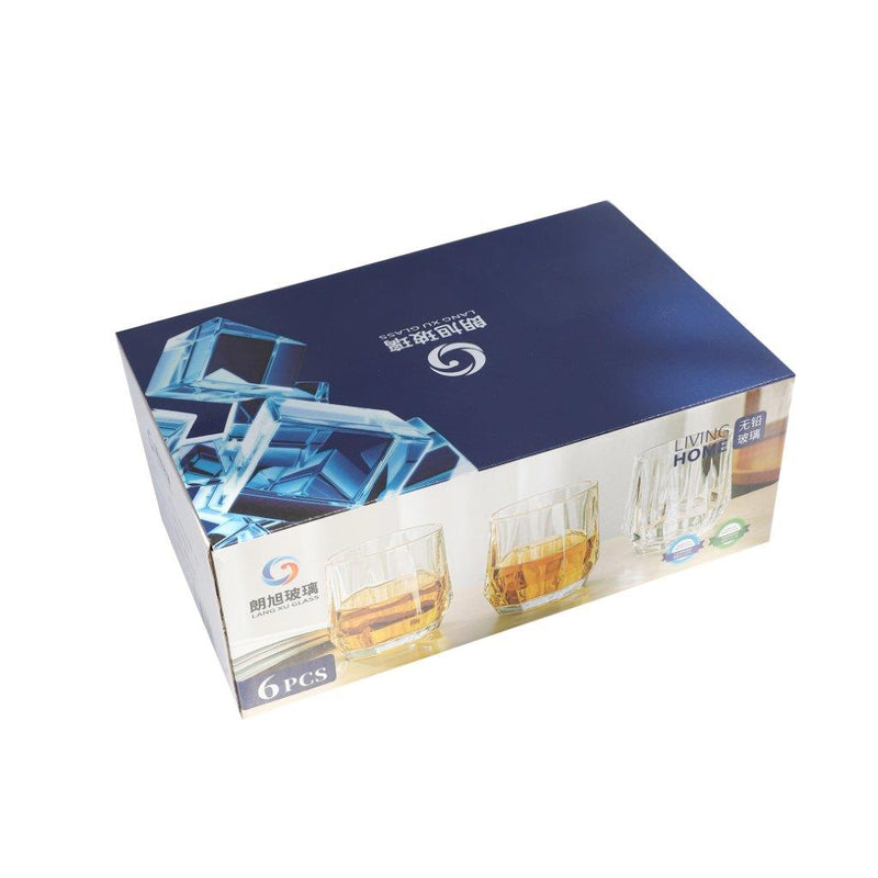 Premium Lead Free Glass Tumblers Set of 6 Pcs 350 ml