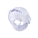 Glass Ice Bucket with Handle and Tong Set 900 ml